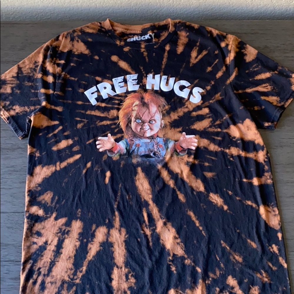 Hand Bleached and Dipped Chucky Graphic Tee